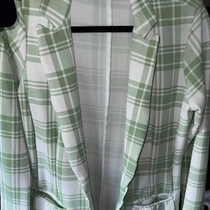 Green Plaid Women's Jacket